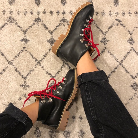 Leather hiker boots - Picture 1 of 6